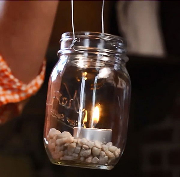 Easy Mason Jar Lantern 