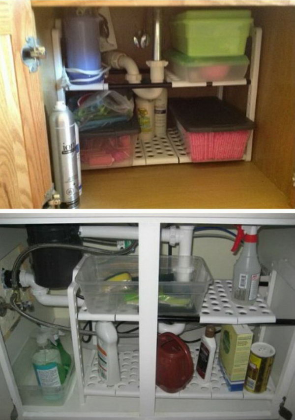 Expandable Under Sink Shelf Organizer 
