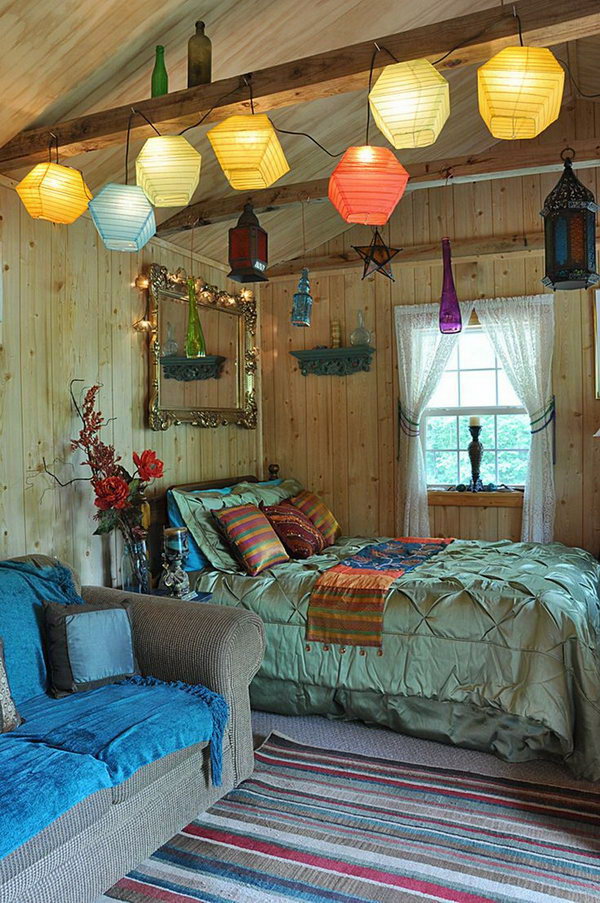 New Boho Hippie Bedroom Ideas for Large Space
