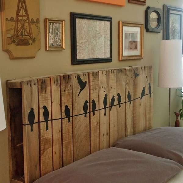 Upcycled Pallet Headboard 