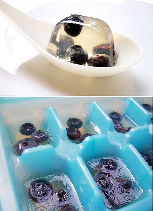 Blueberry Martini Jello Shots 