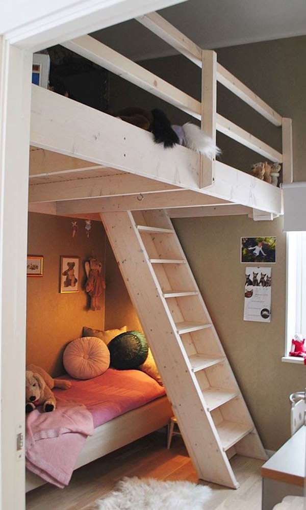 Small Loft Bed For Girl 