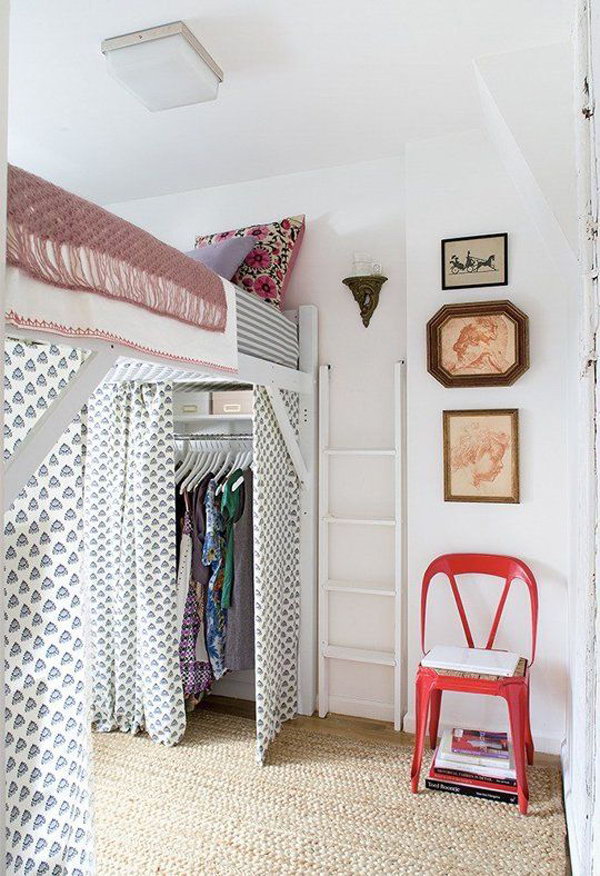 Loft Bed With Closet Design 