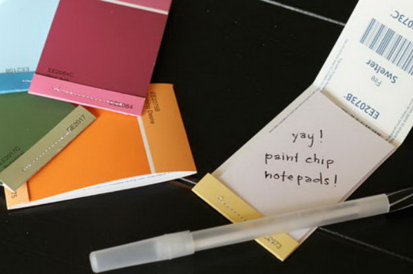Paint Chip Matchbook Notepads 