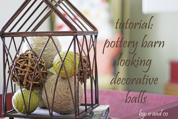 Pottery Barn Looking Decorative Balls 