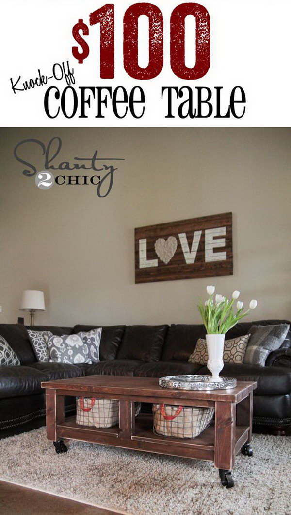 Pottery Barn Knockoff Coffee Table 