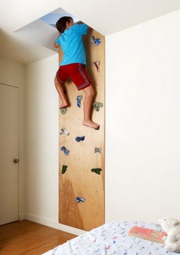 A Rock Climbing Wall Leads To This Secret Room 