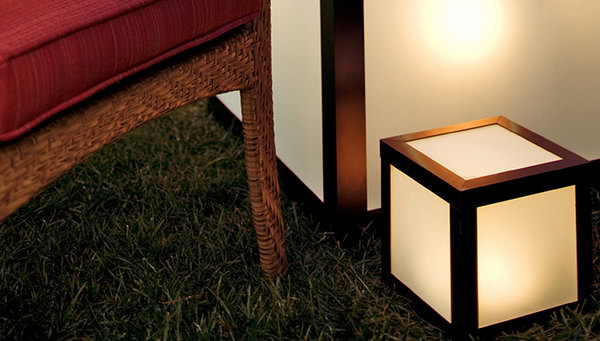 Outdoor Lighted Cube Table. See more details 