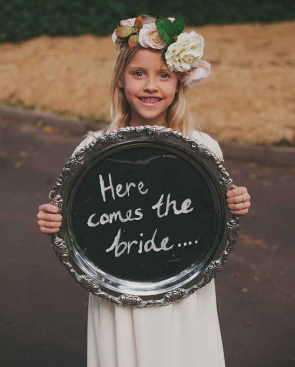 Flower Girl Sign. 