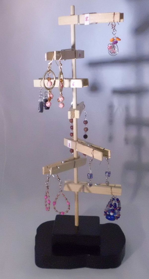 Unique Earring Display. 