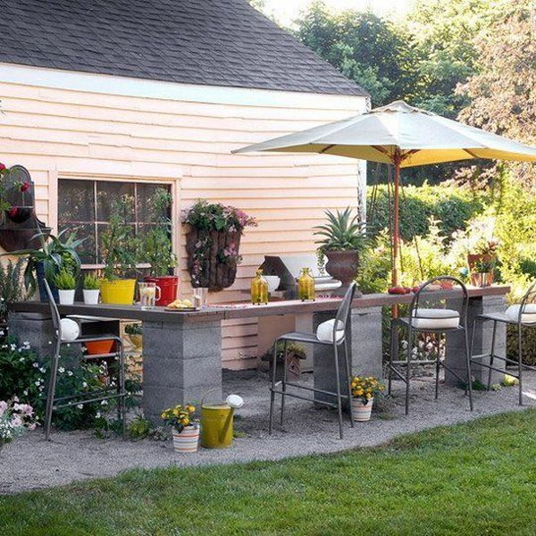 20 Diy Concrete Block Ideas For Home And Garden Decoration Noted List