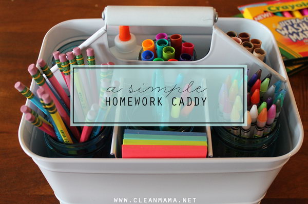 A Simple Homework Caddy 