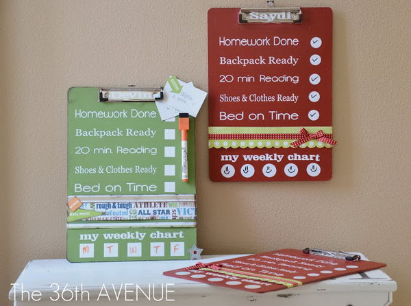 Back To School Dry Erase Clip Board 