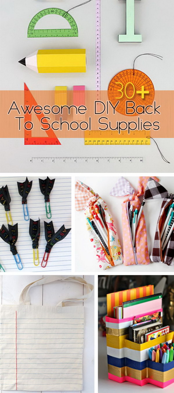 Awesome DIY Back To School Supplies! 