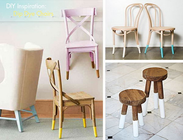 DIY Dip Dye Chairs 