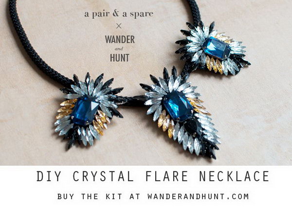 DIY Crystal Flare Necklace 