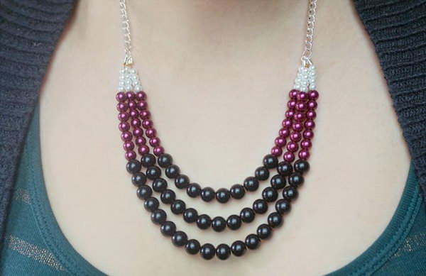 Beaded Statement Necklace 