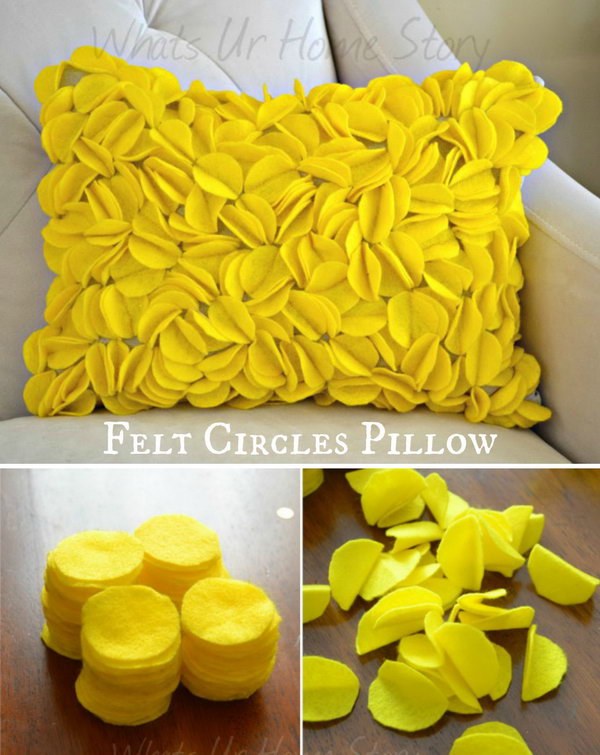 Felt Circle Pillows 