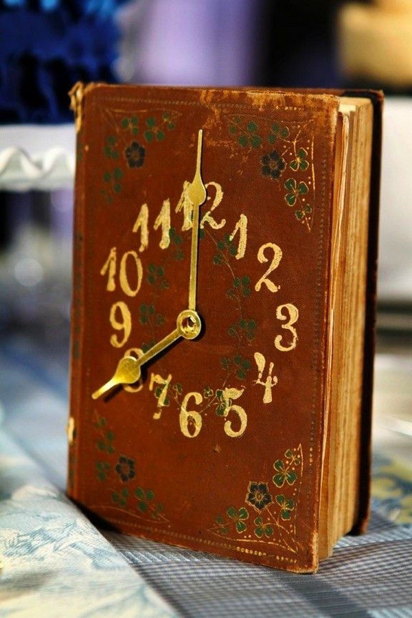 Vintage Book Clock. See the details 