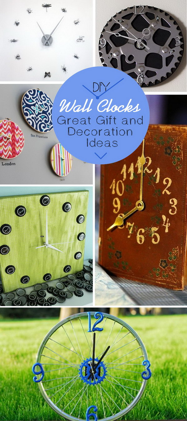 Diy Wall Clocks Great Gift And Decoration Ideas Noted List