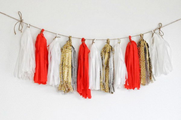 Paper Tassel Garland. Check out the steps 