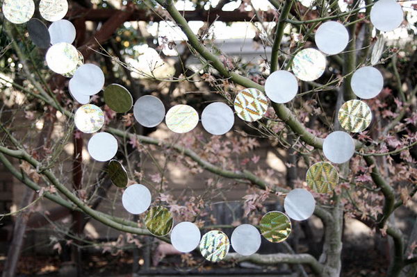 Recycled Gift Bag Garland. See how 