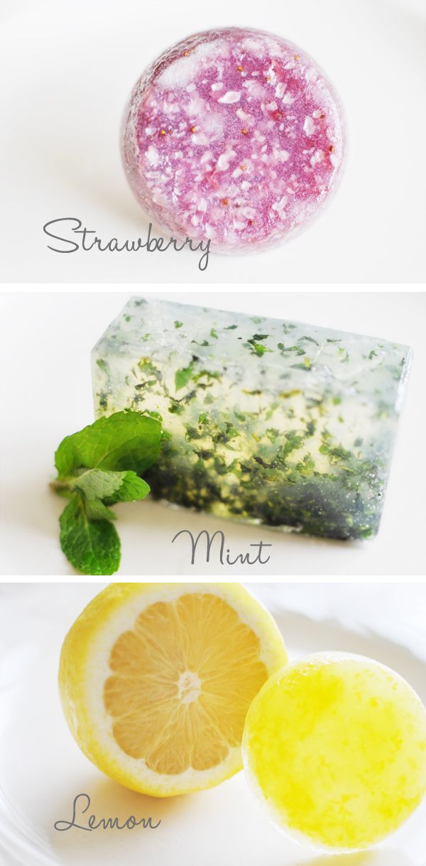 DIY Herb & Citrus Homemade Glycerin Soap Tutorial . Fun and easy to make! Great for gifts or favors. Tutorial via 
