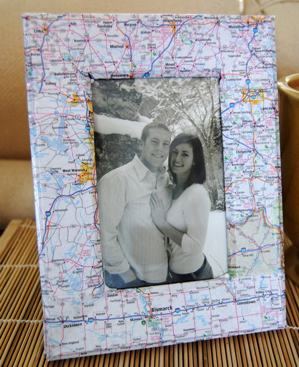This Map Picture Frame Would Make A Great Gift For A Friend Moving Away 