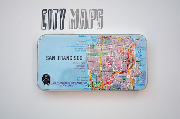 Make an iPhone Case Out of an Old Map 