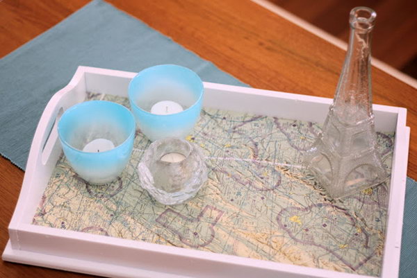 DIY Map Tray 