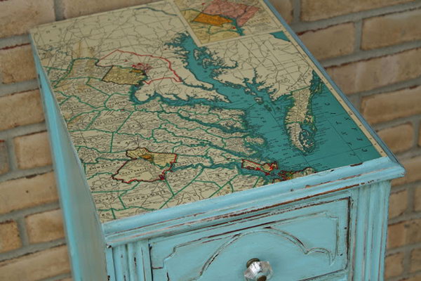 DIY Map Table 