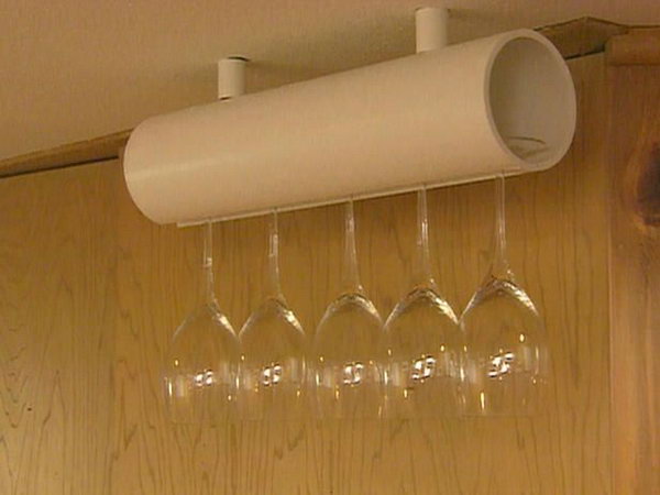PVC Wine Glass Holder. See the tutorial 