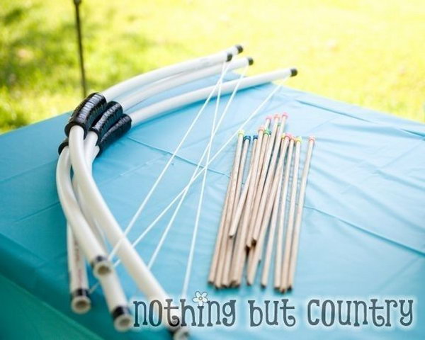 PVC Pipe Bow and Arrow for Your Kids. 