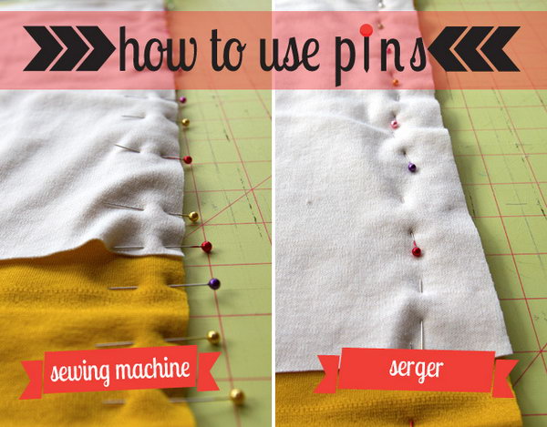 straight pins sewing definition