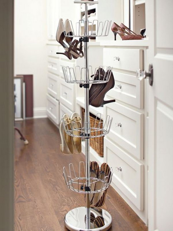 Revolving Shoe Rack. 