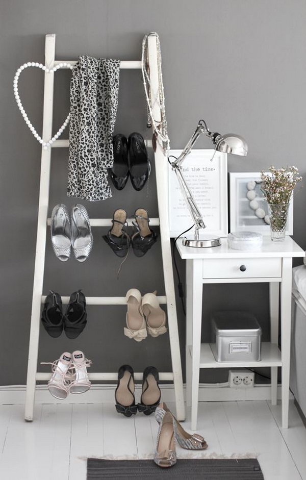 Ladder Shoes Storage. 