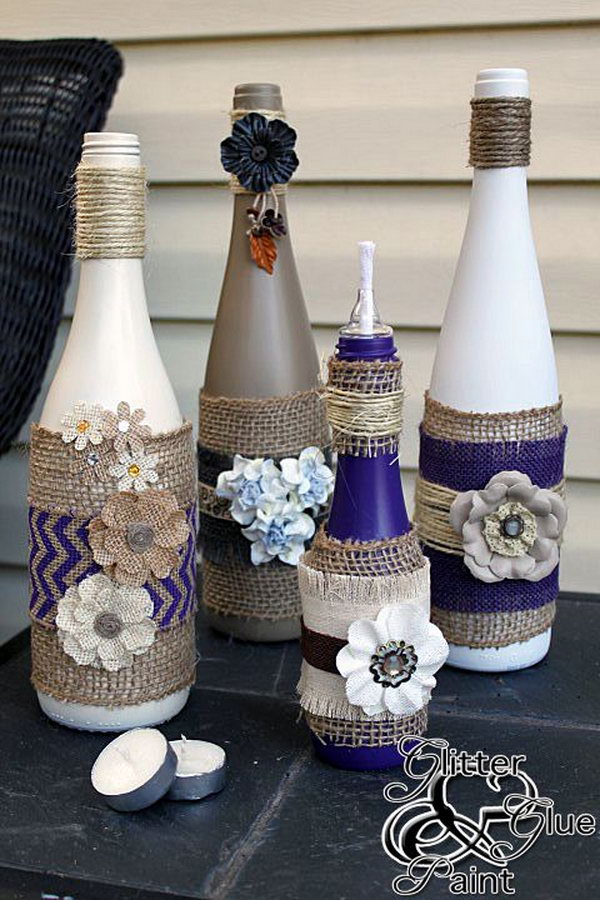 Creative Wine Bottle Centerpieces Lots of Table