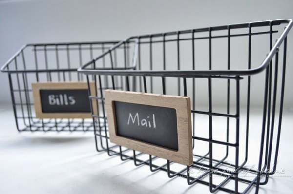 Mail Baskets. Check out the tutorial 