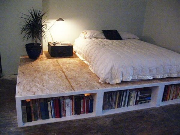 DIY Platform Bed With Storage. Get the tutorial 