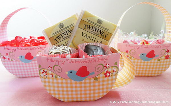 Teacup Printable Valentine Favor Box. Get more details 