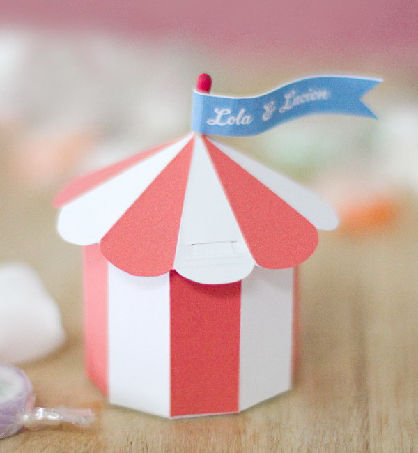 Circus Tent Gift Box. See how to make it 