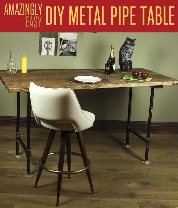 Rustic Pipe Legs Table. See the directions 