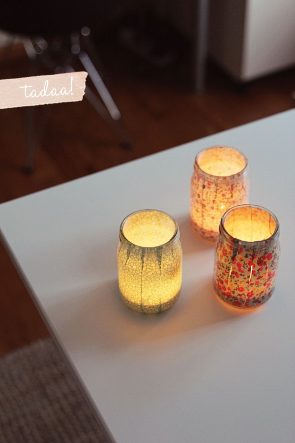 Sweet DIY Votives to Create a Dreamy and Romantic Dorm Room. See how 