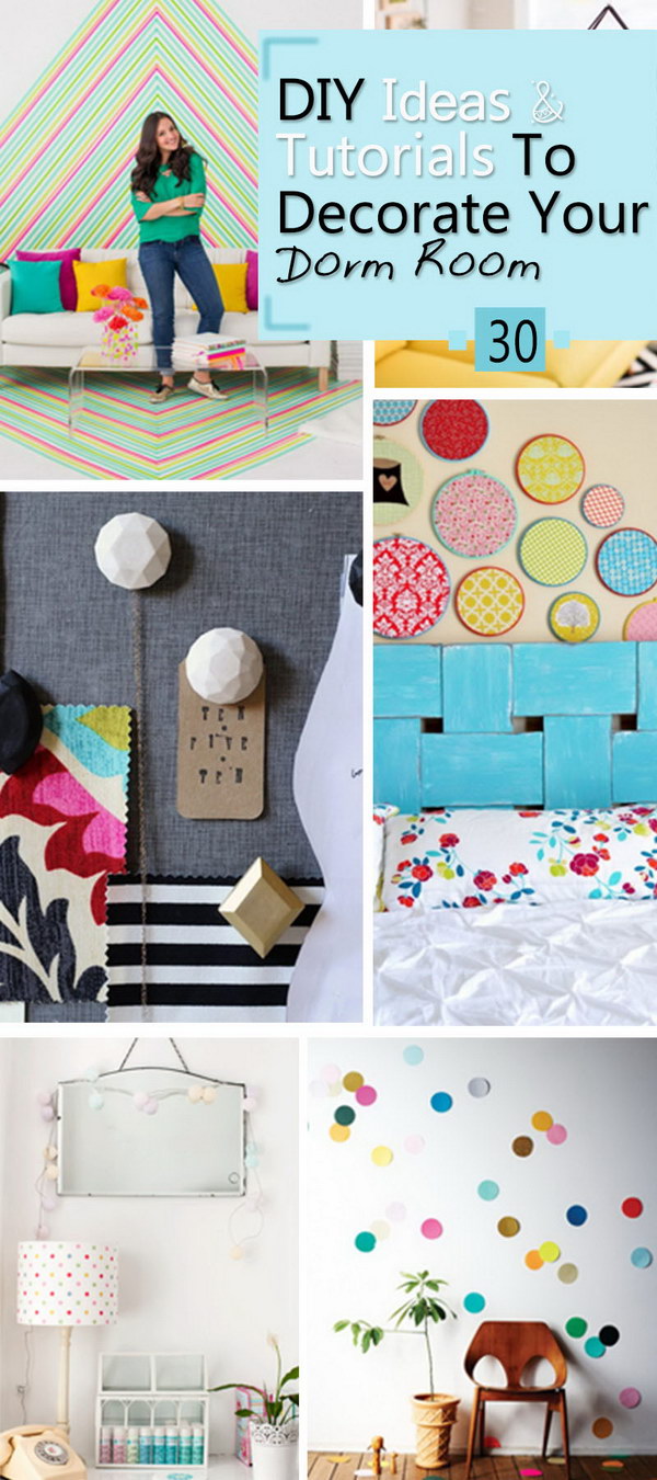 DIY Ideas & Tutorials To Decorate Your Dorm Room! 