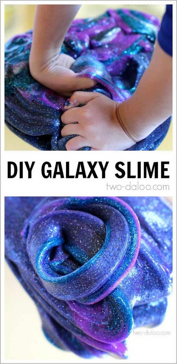 DIY Galaxy Slime. Video tutorial 