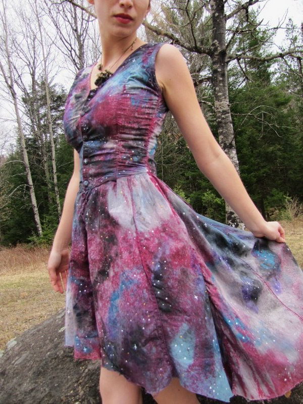 DIY Galaxy Dress. Tutorial 