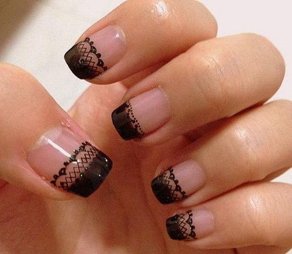 60 Lace Nail Art Designs And Tutorials For You To Get The Fashionable