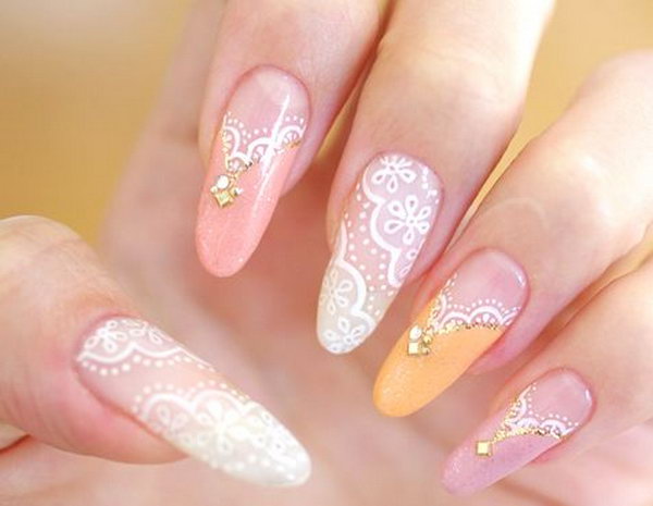 Pretty Lace Nail Art Designs. 