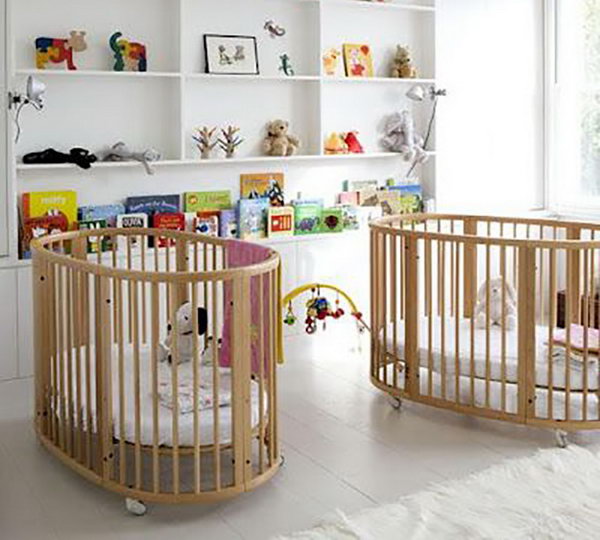 Double Cribs in the Nursery. 