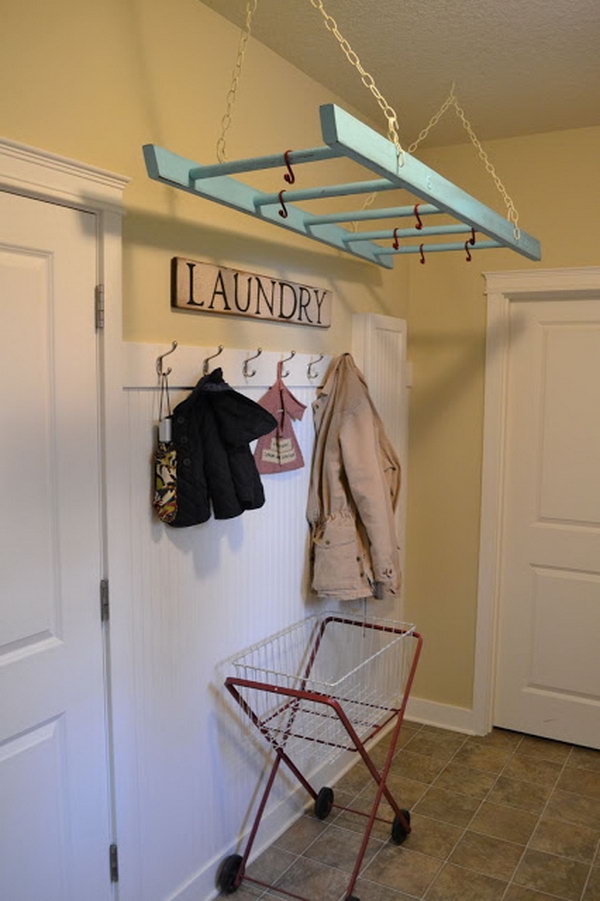 Ladder Laundry Rack. 